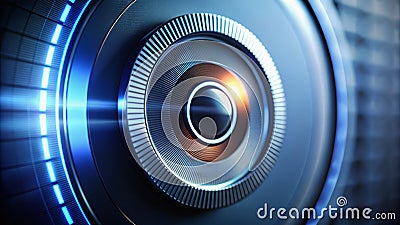 Stunning DepthofField Animation Dynamic Circular Preloader and Progress Bar for Engaging Web Experiences Stock Photo