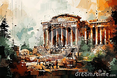 Baalbek Grandeur: Phoenician Divine Dedication Stock Photo