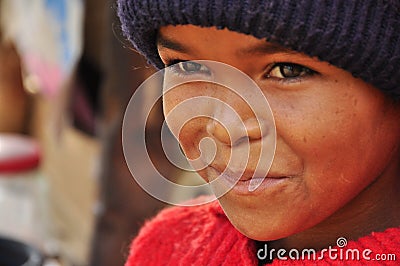 Stunning girl with green eyes Editorial Stock Photo