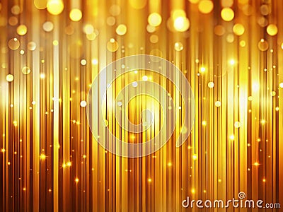 Stunning Golden Abstract Background with Vertical Lines and Soft Bokeh Ideal for Branding Website Headers or Product Stock Photo