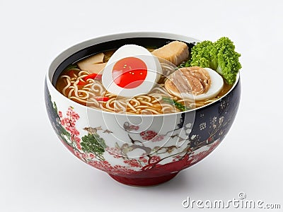 Beautiful Ramen Japan Soup Cup Stock Photo