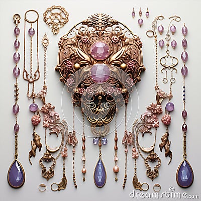 Stunning Jewelry-Making Kit Inspired by Goddesses Stock Photo