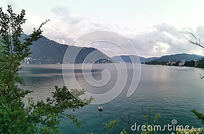 Stunning Lake Como Italy Stock Photo