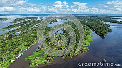 Stunning landscape of Amazon Forest at Amazonas State Brazil. Stock Photo