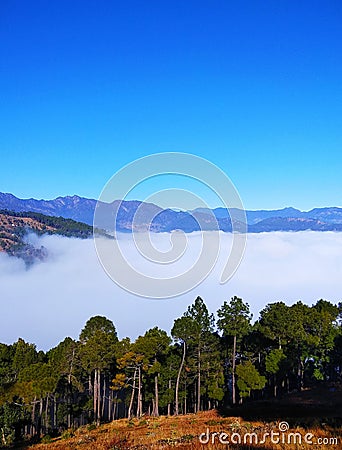 Himalayan stunning nature landscape cloudscape artistic capture Stock Photo