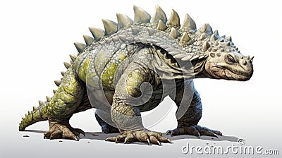 Stunning Neogeo Creature With Spiked Features - Realistic And Stylized Art Cartoon Illustration