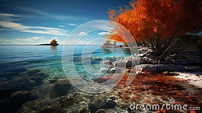 Atoll Autumn Splendor On Canon Eos-1d X Mark Iii Stock Photo