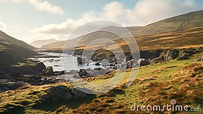 Stunning and picturesque nature of Ireland Stock Photo