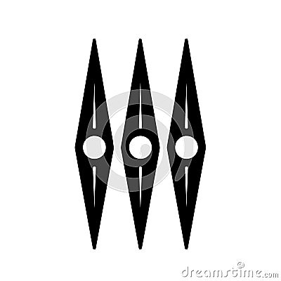 Stunning A simple icon of two large, overlapping circles with three vertical knobs that represent an audio level meter. Vector Illustration