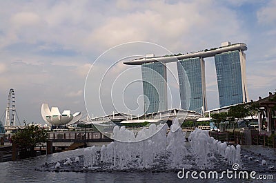 Stunning Singapore view Editorial Stock Photo