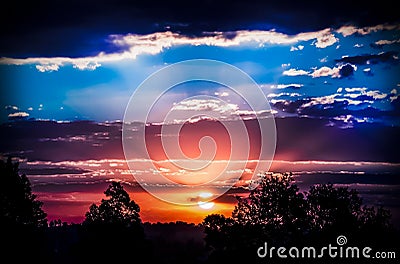 Stunning sunset Stock Photo