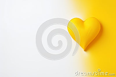 Stunning, vibrant heart, shines in a rich hue, exuding warmth of love Valentine's Day Stock Photo