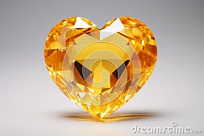 Stunning, vibrant heart, shines in a rich hue, exuding warmth of love Valentine's Day Stock Photo