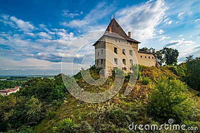 Stunning view of medieval Halych Castle, Halych, Ivano-Frankivsk region, Ukraine Stock Photo