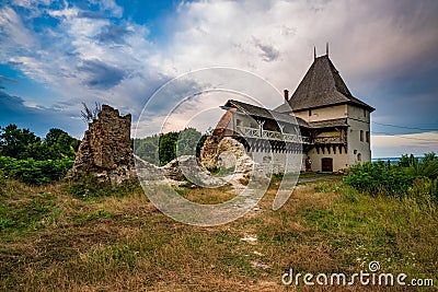 Stunning view of medieval Halych Castle, Halych, Ivano-Frankivsk region, Ukraine Stock Photo