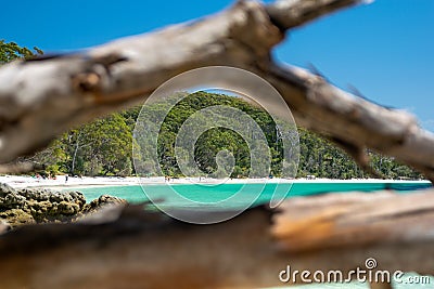 Stunning view of Murrays Beach, located within Booderee National Park in Jervis Bay Territory Stock Photo