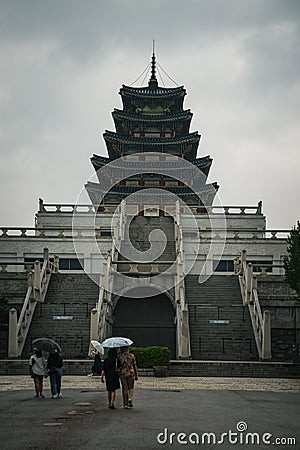 Stunning view of the National Museum of Ethnography of Korea, Editorial Stock Photo