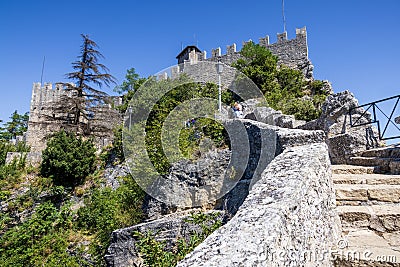 Stunning view of the Passo delle Streghe in San Marino Stock Photo