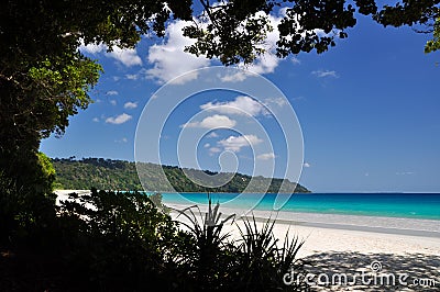 Stunning view of Radhanagar Beach on Havelock Island - Andaman Islands, India Stock Photo