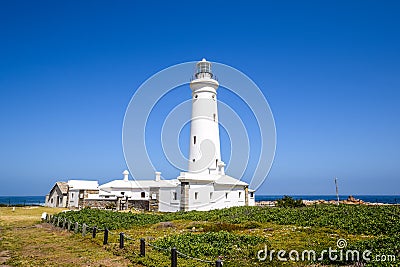 Stunning view of Seal Point Lighthouse in Cape St Francis, Eastern Cape Province, South Africa. Stock Photo