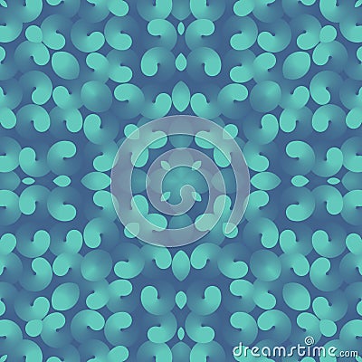 Stunning vivid pattern of a group of objects in bright neon in a spiral shape. 3d rendering abstract background Cartoon Illustration