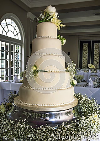 Stunning wedding cake Stock Photo