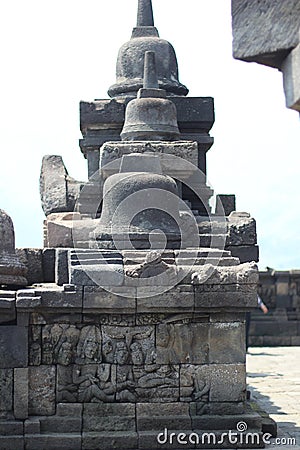 The Stupa of Borobudur Temple is a symbol of this historic place. Stock Photo