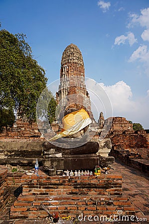 Headless Buddha statue in Ayutthaya Editorial Stock Photo