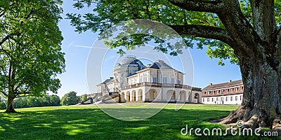 Stuttgart Solitude Castle architecture travel panorama in Germany Stock Photo