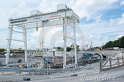 Stuttgart21 tunnel drilling site Editorial Stock Photo