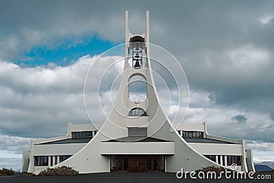 Stykkisholmskirkja church in Stykkisholmur, Iceland Editorial Stock Photo