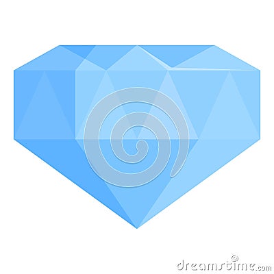 Style diamond icon cartoon vector. Facade shop Vector Illustration