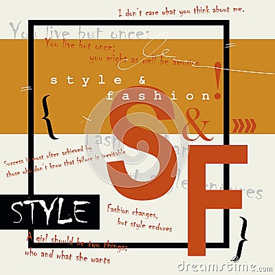 STYLE and FASHION word cloud concept Vector Illustration