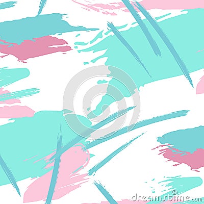 Style grunge abtract blue pink background. Dirty distressed modern illustration. Damages splashed messy texture. Crosses Vector Illustration
