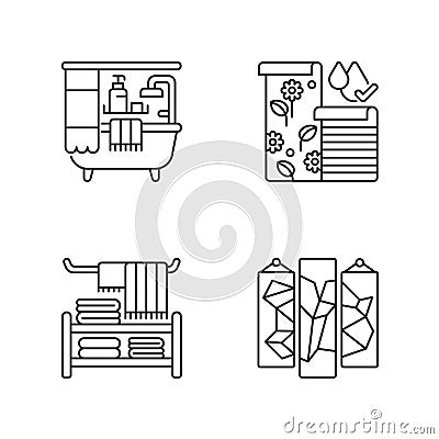 Style ideas for home linear icons set Vector Illustration