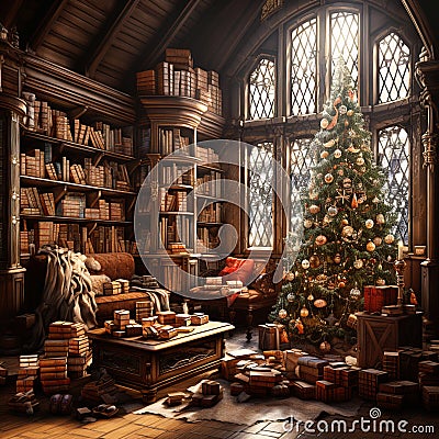 style lifestyle december happy warm garland bright magic evening noel indoor family Stock Photo