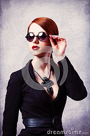 Style redhead women Stock Photo