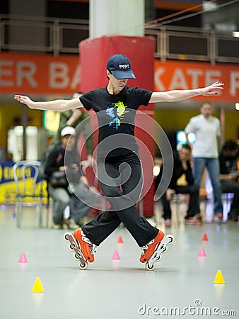 Style-Slalom Competition Editorial Stock Photo