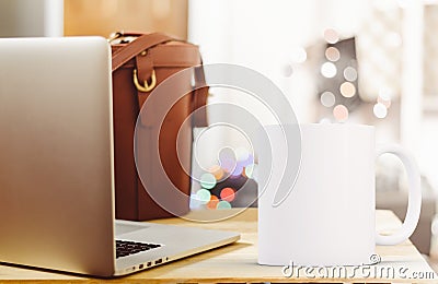 Styled Stock Mug Mockup Image Stock Photo