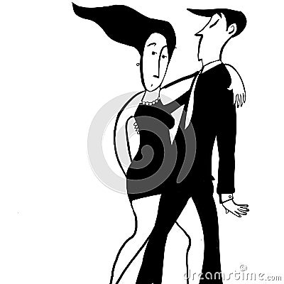 Stylised Dancing Moves Stock Photo