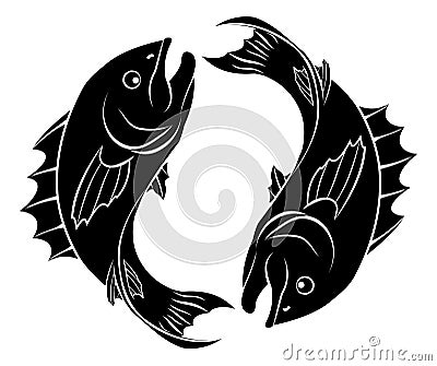 Stylised fish illustration Vector Illustration