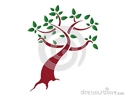 Stylised tree Vector Illustration