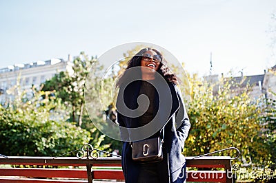 Stylish african american girl. Africa model woman Stock Photo