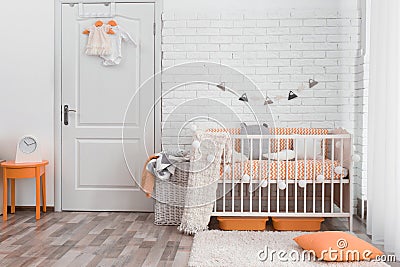 Stylish baby room interior Stock Photo