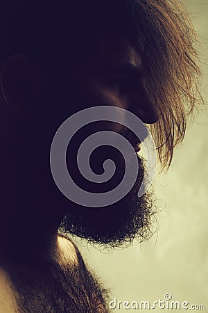 Stylish bearded man Stock Photo