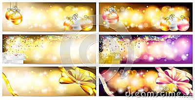 Stylish Colorful and golden abstract magic Christmas night Vector Illustration