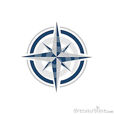 stylish Creative Compass Logo design Concept Design vector Icon Template Vector Illustration
