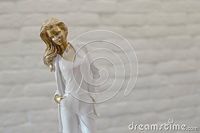 Stylish figurine of the young woman Stock Photo