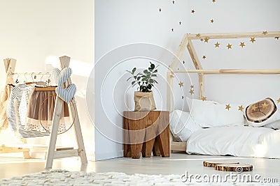 Stylish girl`s room Stock Photo