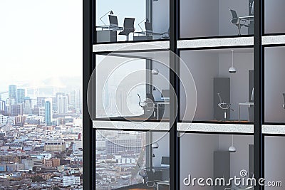 Stylish glass building Stock Photo